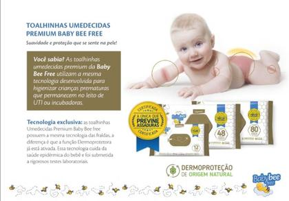 Imagem de Toalhas umedecidas baby bee  free dermoprotetora  80 toalhinha umedecidas