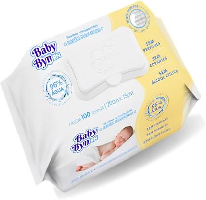 Imagem de Toalhas Umedecidas Baby Byn  Rn C/100 Toalhinhas Recém Nascido