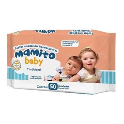 Imagem de Toalhas Umedecidas Mamito Baby Kit 6 Pacotes C/50 Folhas