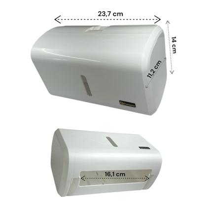 Imagem de TOALHEIRO COMPACTO URBAN BRANCO 11,2x14x23,7CM DISPENSER DE PAPEL TOALHA