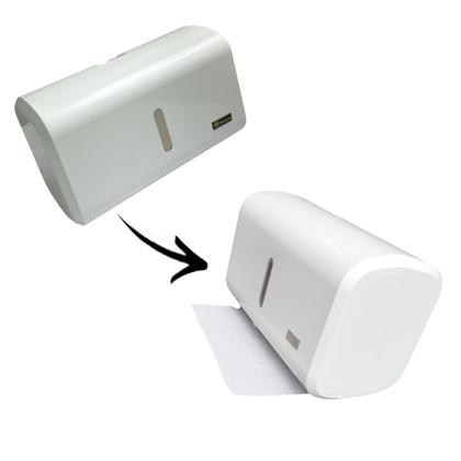 Imagem de TOALHEIRO COMPACTO URBAN BRANCO 11,2x14x23,7CM DISPENSER DE PAPEL TOALHA