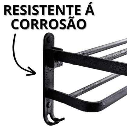 Imagem de Toalheiro De Banheiro Inox Porta Toalha De Rosto Suporte Para Toalhas De Banho Com Gancho Casa