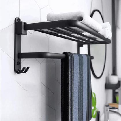 Imagem de Toalheiro De Banheiro Inox Porta Toalha De Rosto Suporte Para Toalhas De Banho Com Gancho Casa