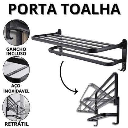 Imagem de Toalheiro De Banheiro Inox Porta Toalha De Rosto Suporte Para Toalhas De Banho Com Gancho Casa