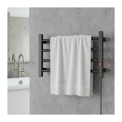 Imagem de Toalheiro Elétrico 4 Barras Clássico Alumínio Bivolt Branco cor:Preto