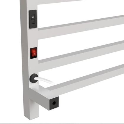 Imagem de Toalheiro Elétrico 9 Barras Quadrate Alumínio Bivolt Cor Branco