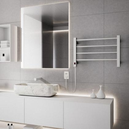 Imagem de Toalheiro Termico Casuli Circolare Uno Branco 127V Direito