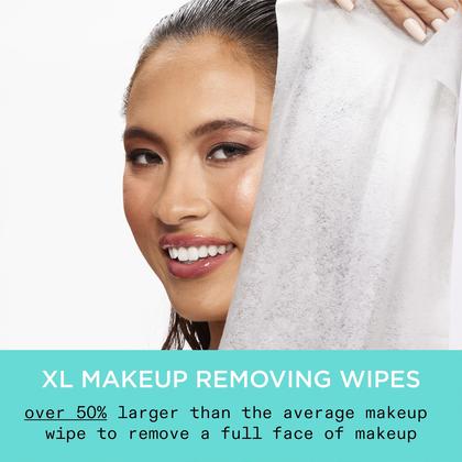 Toalhetes de remoção de maquiagem Real Techniques Real Clean XL 25 Imagem de Toalhetes de remoção de maquiagem Real Techniques Real Clean XL 25
