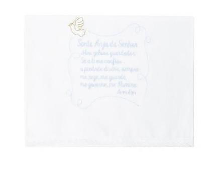 Imagem de Toalhinha De Batizado Bordada Santo Anjo Papilloo