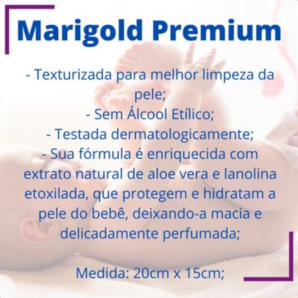 Imagem de Toalhinha umedecida Marigold premium kit com 3 pacotes