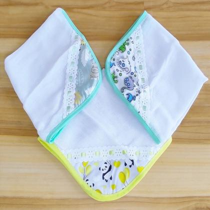 Imagem de Toalhinhas de Boca Bebê Kit Higienização com 11 Unidades 100% Algodão Dupla Camada