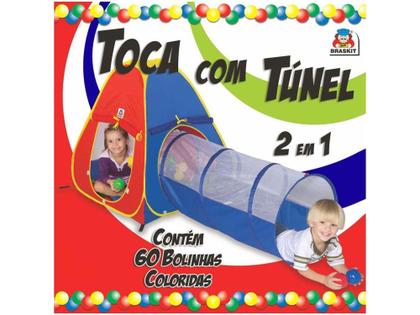 Imagem de Toca 2 em 1 Braskit Triangular - com 60 Bolinhas