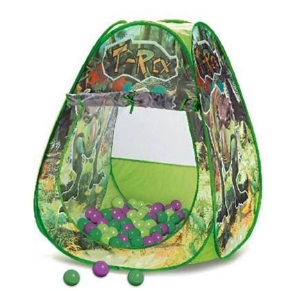 Imagem de Toca Barraca Dinossauro T rex Infantil com 100 bolinhas Samba Toys