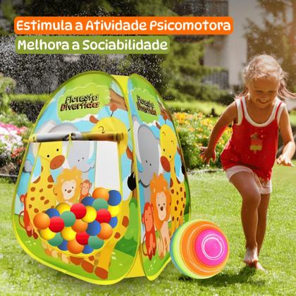 Imagem de Toca Barraca Infantil + 25 Bolinhas + Bola Brinquedo Praia