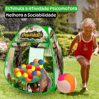 Imagem de Toca Barraca Infantil + 25 Bolinhas + Bola Brinquedo Praia
