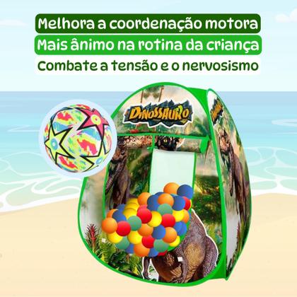 Imagem de Toca Barraca Infantil + 25 Bolinhas + Bola Brinquedo Praia