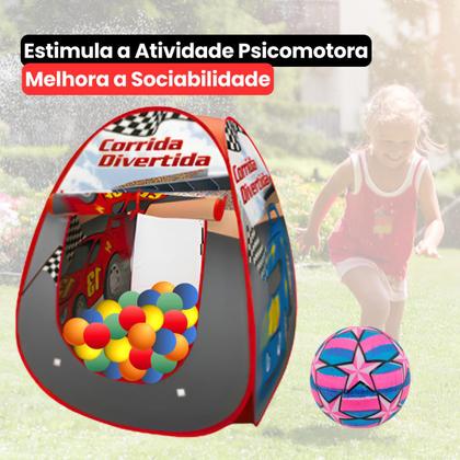 Imagem de Toca Barraca Infantil Bolinhas Bola Brinquedo Praia 