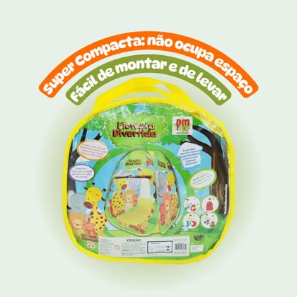Imagem de Toca Barraca Infantil Dinossauros Dobravel + 25 Bolinhas Coloridas Piscina + Brinquedos Dinossauros