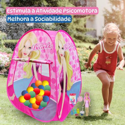Imagem de Toca Barraca Infantil Divertida + 25 Bolinhas Cores + Surpresa