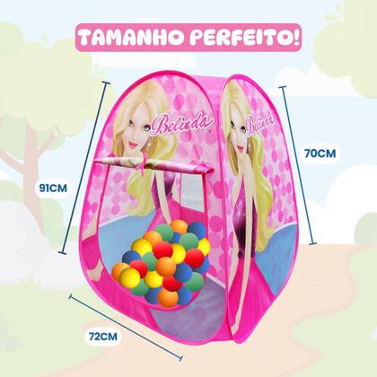 Imagem de Toca Barraca Infantil Divertida + 25 Bolinhas Cores + Surpresa