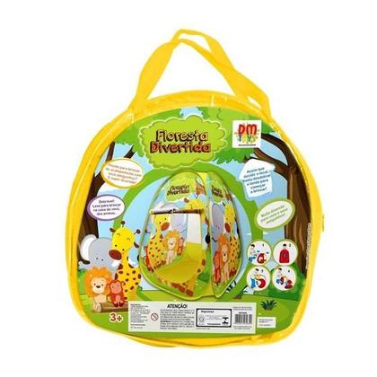Imagem de Toca Barraca Infantil Floresta Divertida Dobrável C/ Bolsa - Dm Toys