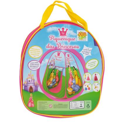 Imagem de Toca Barraca Infantil Piquenique das Princesas Rosa com 25 Bolinhas