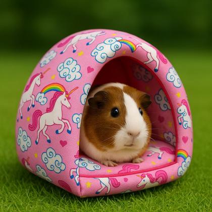 Imagem de Toca Cabana Cabaninha Toquinha Casinha para Roedores Porquinho da Índia Mini Coelho