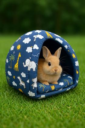 Imagem de Toca Cabana Cabaninha Toquinha Casinha para Roedores Porquinho da Índia Mini Coelho