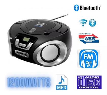 Imagem de Toca CD Portátil Bluetooth Megastar MP-1842BT