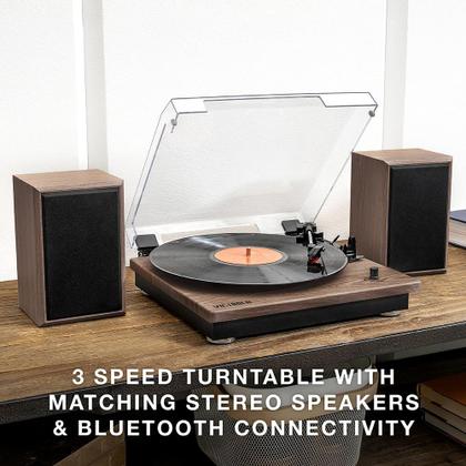 Imagem de Toca-Discos de Vinil Victrola Montauk Bluetooth - 3 Velocidades