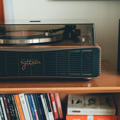 Imagem de Toca-discos Syitren Paron Vintage Bluetooth Wood Walnut