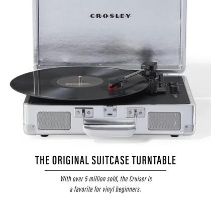 Imagem de Tocadiscos Crosley CR8005F-SI Cruiser Plus Vintage Bluetooth de 3 Velocidades