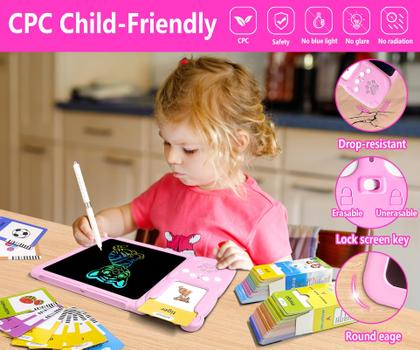 Imagem de Toddler Toy Rylai Talking Flash Cards 510 Sight Words com tablet