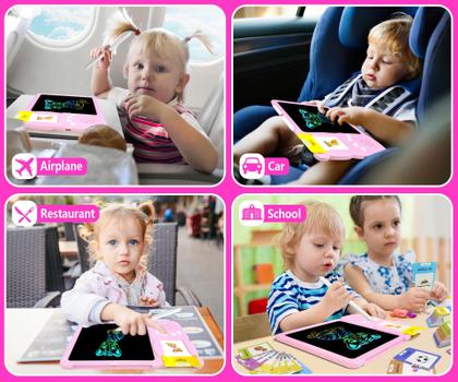 Imagem de Toddler Toy Rylai Talking Flash Cards 510 Sight Words com tablet