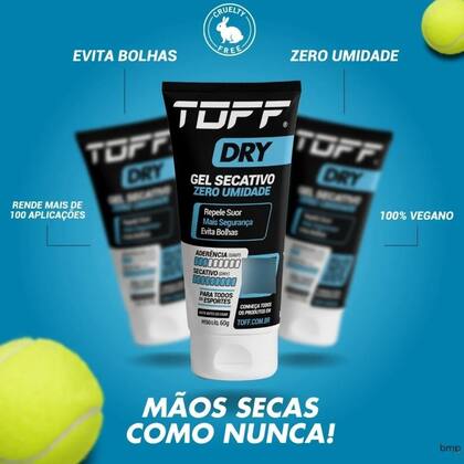 Imagem de Toff Dry Gel Secativo Zero Umidade Para as Mãos 60g Esportes