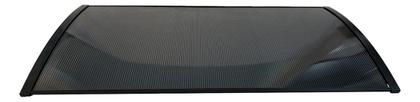 Imagem de Toldo 100x70cm Pt Br Policarbonato Suportes ABS Perfis de Alumínio Proteção Solar