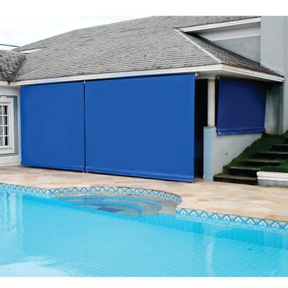 Imagem de Toldo Cortina Azul - 2,10m x 3,10m - kit completo