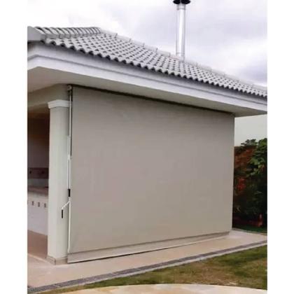 Imagem de Toldo Cortina Bege - 3,30m x 2,30m - kit completo
