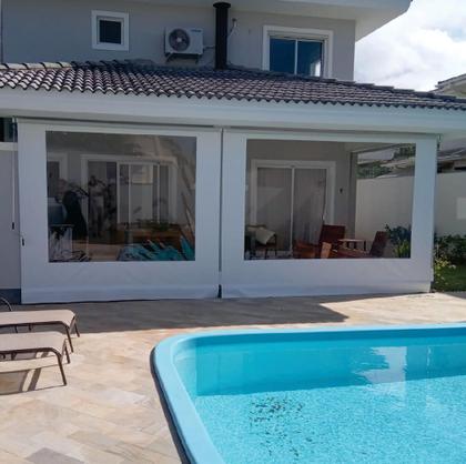 Imagem de Toldo Cortina Branco c/ visor - 1,90m x 2,20m - kit completo