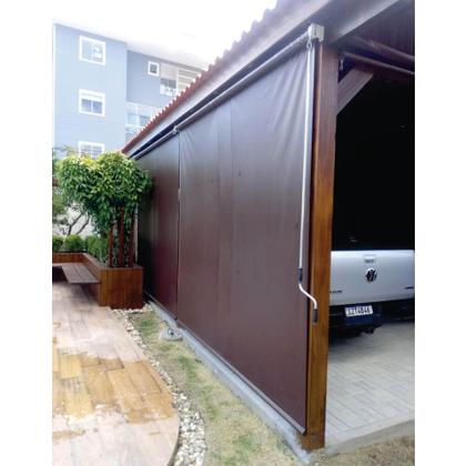 Imagem de Toldo Cortina Marrom - 2,50m x 2,30m - kit completo