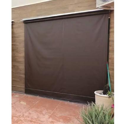 Imagem de Toldo Cortina Marrom - 3,90m x 2,10m - kit completo