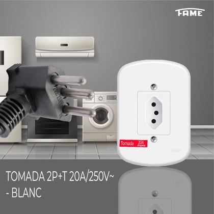 Imagem de Tomada 2p+t 20a/250v~ - Blanc Fame Original