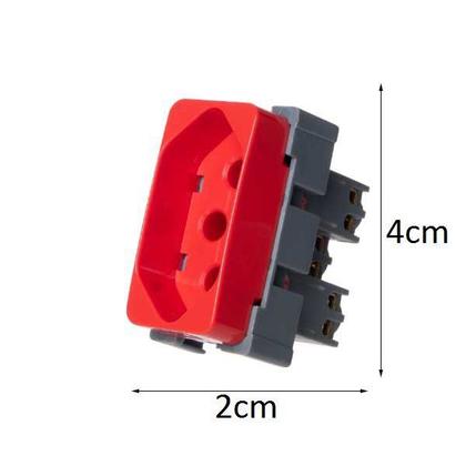 Imagem de Tomada 2P + T 20A 250V Vermelha - MARGIRIUS
