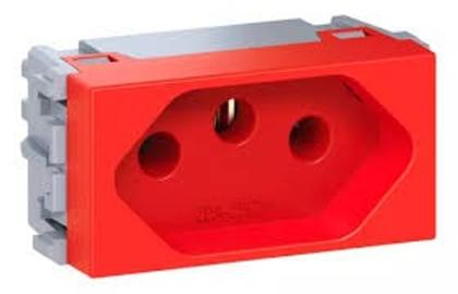 Imagem de Tomada 2P+T 20A/250Vca Vermelho Esatta - WEG