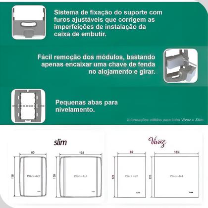 Imagem de Tomada 3 Pinos 10A 250V Branca 2P+T Casa Construção Ilumi