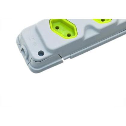 Imagem de Tomada Barra Fiolux Dupla 2P 20A Cinza