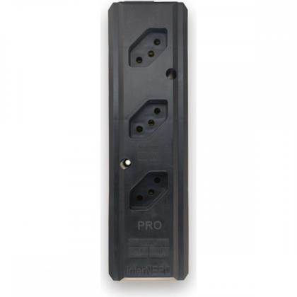 Imagem de Tomada Barra Interneed Pro45Â   Tripla 10/20A 2 Polos +Terra Preta 074182