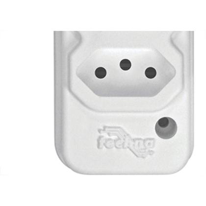 Imagem de Tomada Barra Techna Dupla 2P+T 10A Branco