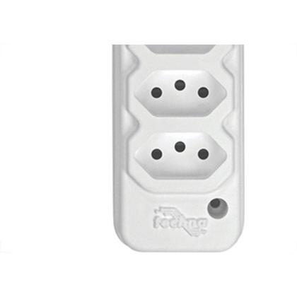 Imagem de Tomada Barra Techna Quadrupla 2Polos+T 10A Branco