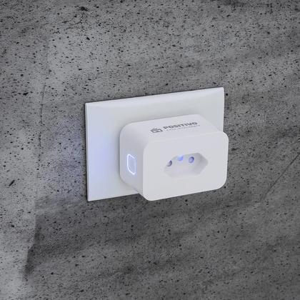 Imagem de Tomada Casa Inteligente Smart Plug Wi-fi Positivo 10a Alexa